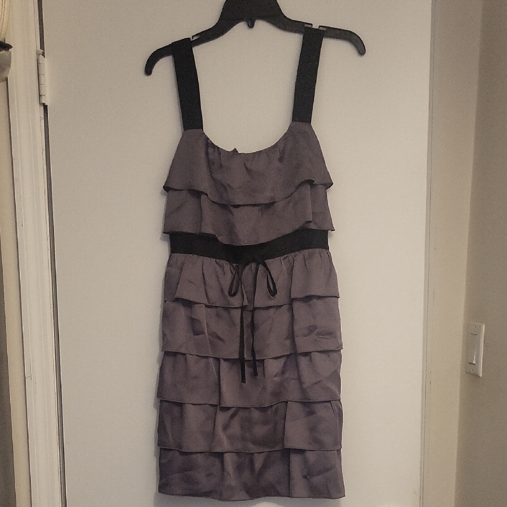 Elegant Purple Tiered Dress